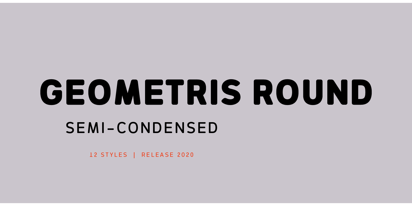 Geometris Round Font preview